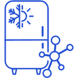 Different temperatures fridge and virus